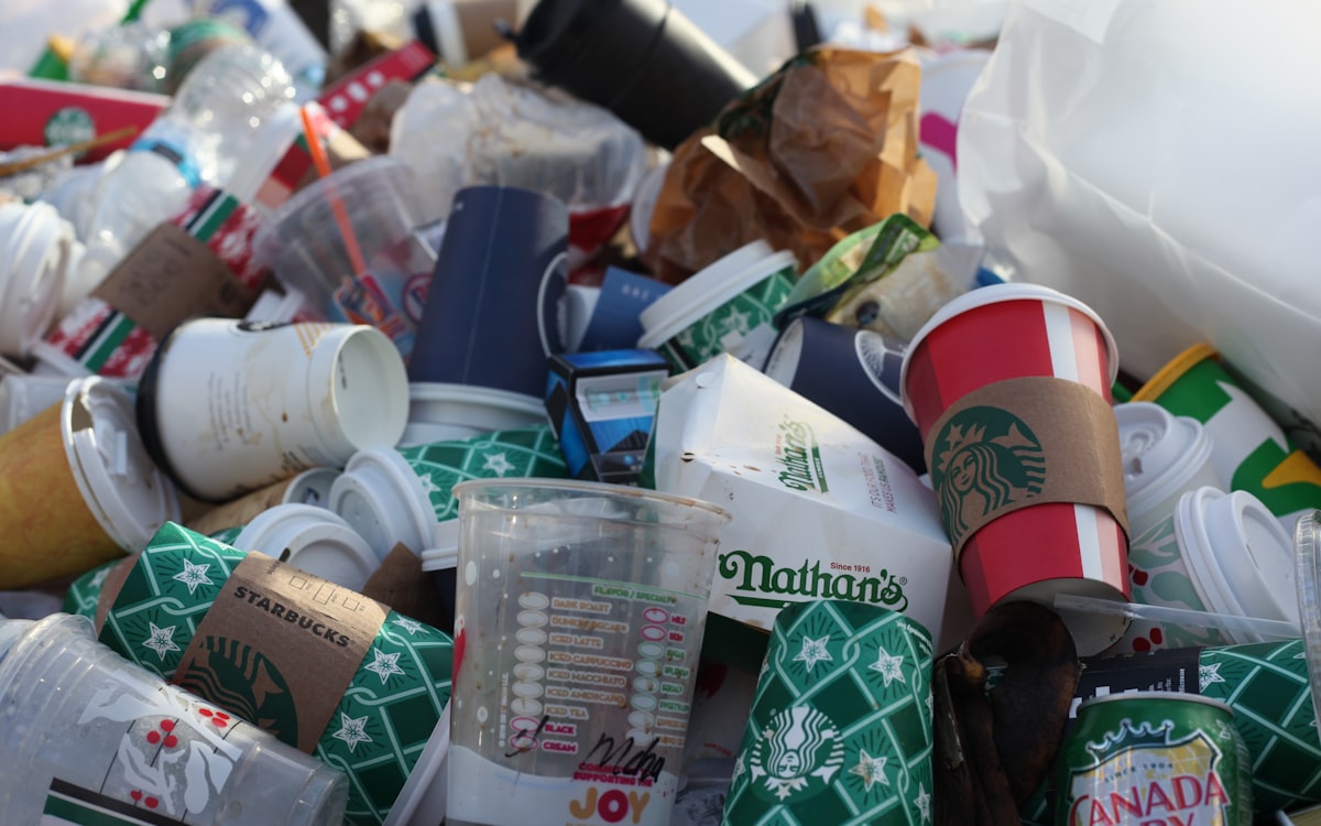 Assorted-color disposable cup lot
