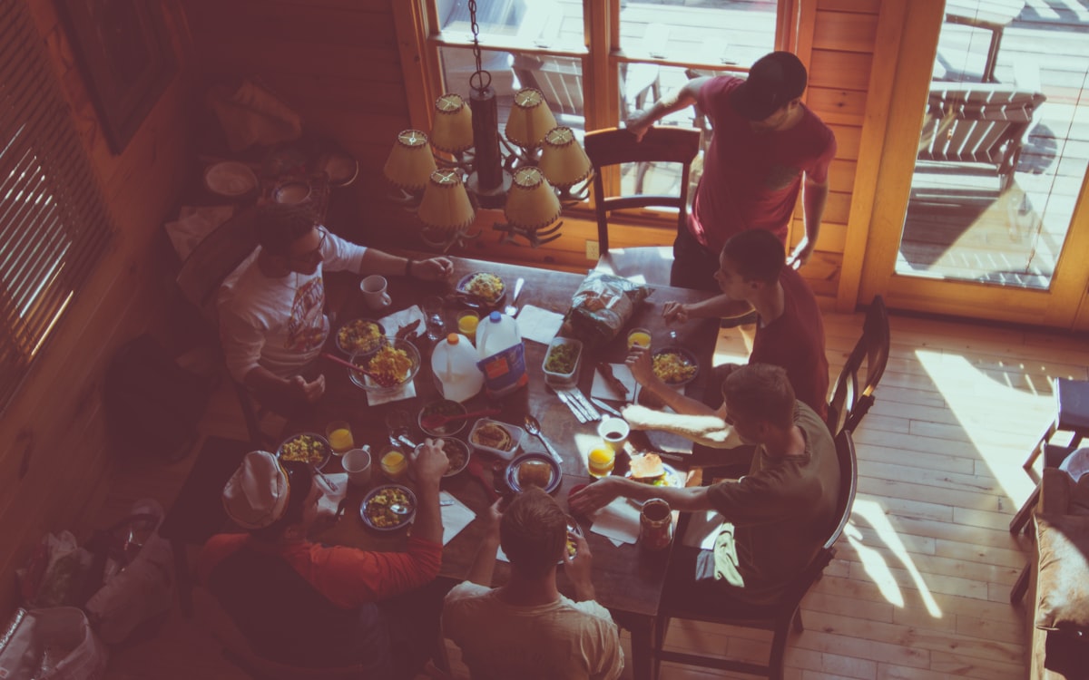 People around table