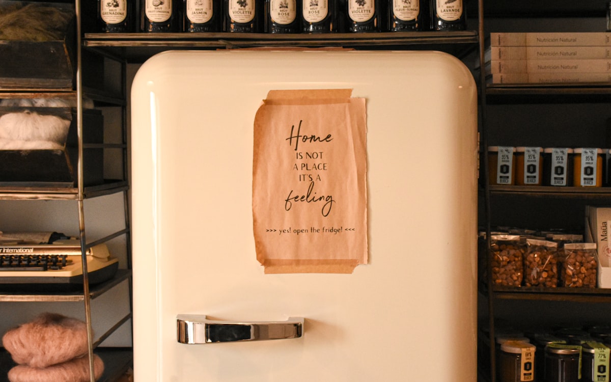 Refrigerator with a warm feeling